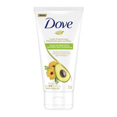 Loção Desodorante Dove Hidratante para as Mãos Óleo de Abacate & Calêndula 75ml