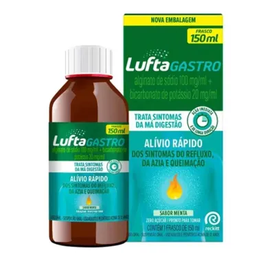 LuftaGastro Suspens&atilde;o Oral Sabor Menta 150ml