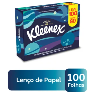 Len&ccedil;o de Papel Kleenex Premium Leve 100 Pague 80