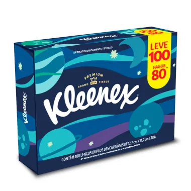 Len&ccedil;o de Papel Kleenex Premium Leve 100 Pague 80