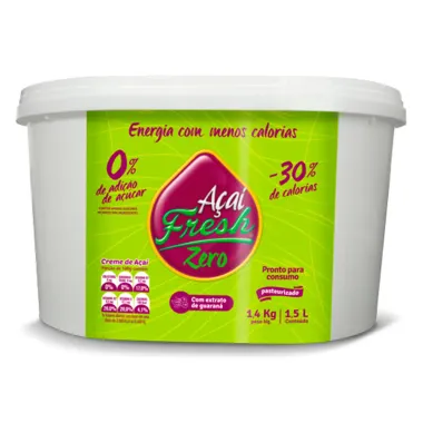 Creme de Açaí Natural Zero Açúcar Açaí Fresh 1,5 Litro