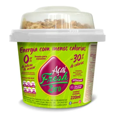 Creme de Açaí Natural Zero Açúcar com Granola Açaí Fresh 220ml