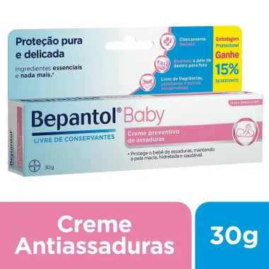 Bepantol Baby Creme Preventivo de Assaduras para Bebês 30g com 15% de Desconto