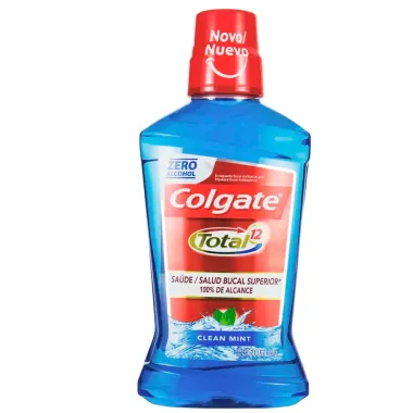 Enxaguante Bucal Colgate Total 12 Clean Mint Sem Álcool 500ml