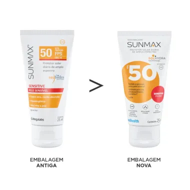 Protetor Solar Sunmax Sensitive FPS 50 Loção Oil Free 25ml