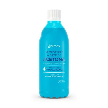 Removedor de Esmalte Farmax à Base de Acetona 500ml