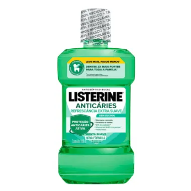 Enxaguante Bucal Listerine Anticáries Zero Álcool Menta 500ml