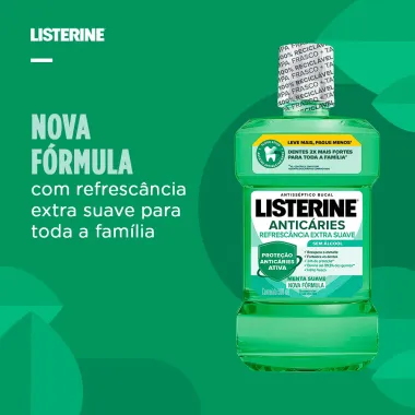 Enxaguante Bucal Listerine Anticáries Zero Álcool Menta 500ml