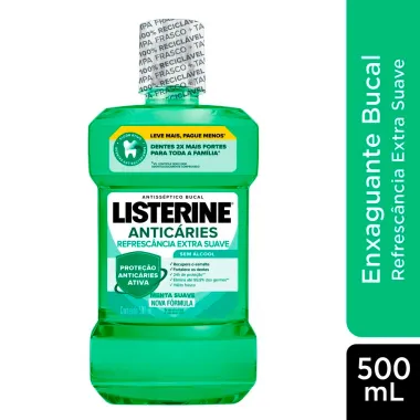 Enxaguante Bucal Listerine Anticáries Zero Álcool Menta 500ml
