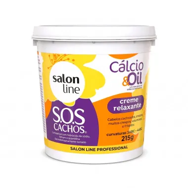 Creme Relaxante Salon Line SOS Cachos C&aacute;lcio e Oil