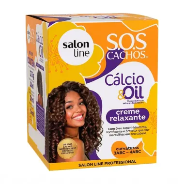 Creme Relaxante Salon Line SOS Cachos C&aacute;lcio e Oil
