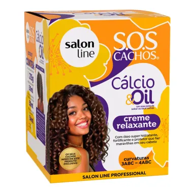 Creme Relaxante Salon Line SOS Cachos C&aacute;lcio e Oil