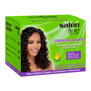 Creme de Relaxamento Salon Line Cachos Definidos e Soltos Kit