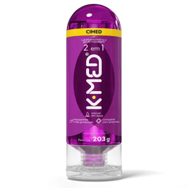 Gel Lubrificante Íntimo K-Med 2 em 1 com 203g