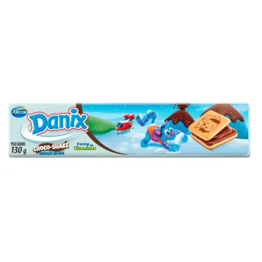 Biscoito Recheado Danix Sabor Choco-Shake 130g