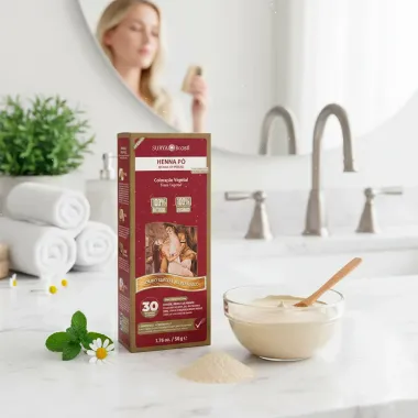 Henna P&oacute; Surya Brasil Louro Sueco Kit