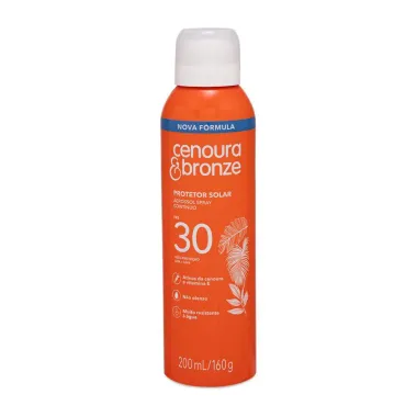 Protetor Solar Cenoura & Bronze FPS 30 Aerosol 200ml