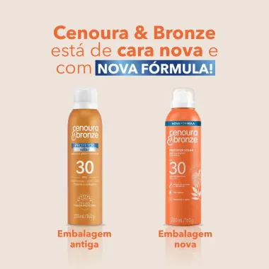 Protetor Solar Cenoura & Bronze FPS 30 Aerosol 200ml