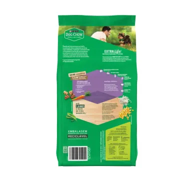 Ra&ccedil;&atilde;o para C&atilde;es Dog Chow Extra Life Filhotes Minis e Pequenos Carne Frango e Arroz 1kg
