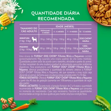 Ra&ccedil;&atilde;o para C&atilde;es Dog Chow Extra Life Filhotes Minis e Pequenos Carne Frango e Arroz 1kg
