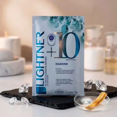 P&oacute; Descolorante R&aacute;pido Lightner Diamond Cless Abre At&eacute; 10 Tons Sach&ecirc; 50g