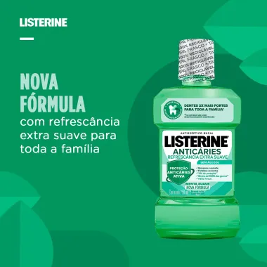 Enxaguante Bucal Listerine Anticáries Zero Álcool Menta 250ml