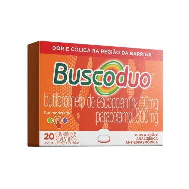 Analgésico para cólicas Buscoduo 20 comprimidos revestidos