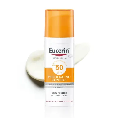 Eucerin Sun Fluido Anti-Idade FPS 50 Protetor Solar Facial 50g