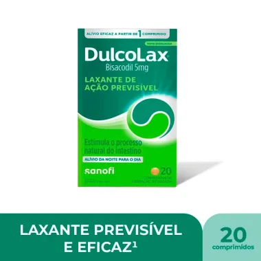 Dulcolax 5mg Laxante com 20 Dr&aacute;geas