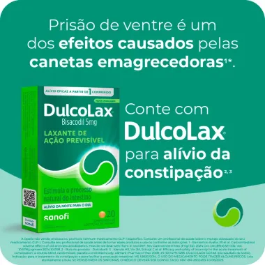 Dulcolax 5mg Laxante com 20 Dr&aacute;geas