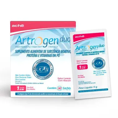 Artrogen Duo Sachê Sabor Laranja com Abacaxi com 30 Unidades de 11g cada