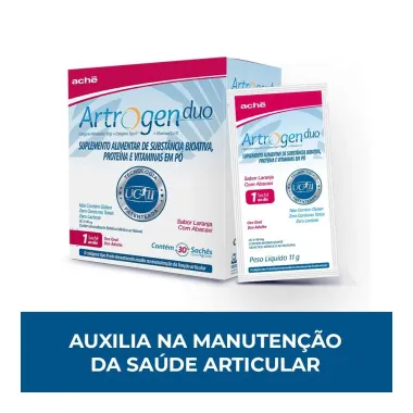 Artrogen Duo Sachê Sabor Laranja com Abacaxi com 30 Unidades de 11g cada