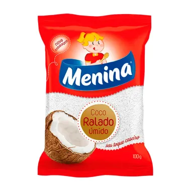 Coco Ralado Menina Úmido 100g