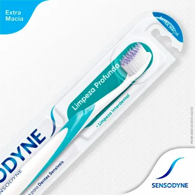 Escova Dental Sensodyne Limpeza Profunda Extra Macia Dentes Sensíveis 1 Unidade