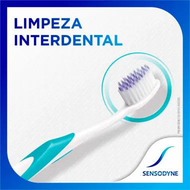 Escova Dental Sensodyne Limpeza Profunda Extra Macia Dentes Sensíveis 1 Unidade