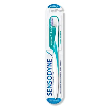 Escova Dental Sensodyne Limpeza Profunda Extra Macia Dentes Sensíveis 1 Unidade
