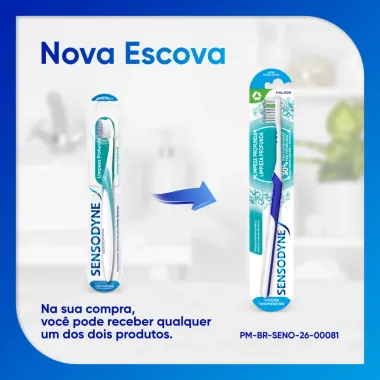 Escova Dental Sensodyne Limpeza Profunda Extra Macia Dentes Sens&iacute;veis 1 Unidade