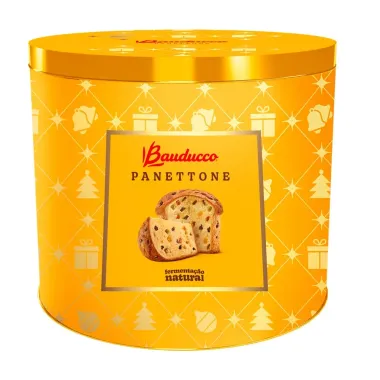 Panettone Bauducco Frutas Cristalizadas Lata 750g