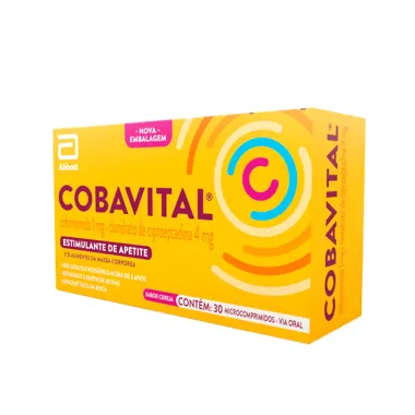 Cobavital Sabor Cereja com 30 Microcomprimidos