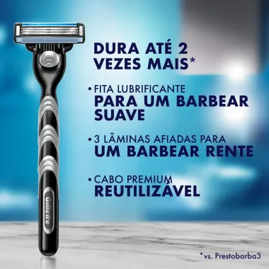 Carga para Aparelho de Barbear Gillette Mach3 Leve 8 Pague 6