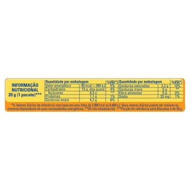 Cookie Passatempo Leite com Gotas de Chocolate 60g