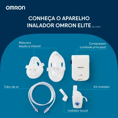 Inalador Compressor Omron Elite NE-C803 1 Unidade