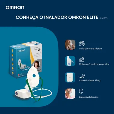 Inalador Compressor Omron Elite NE-C803 1 Unidade