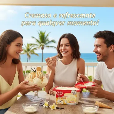 Sorvete Kibon Cremosíssimo Creme 1,5 Litro