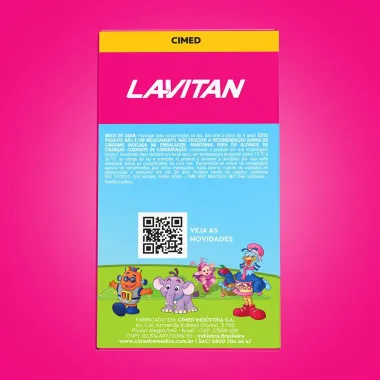 Lavitan Infantil Sabor Tutti-Frutti com 60 Comprimidos Mastigáveis