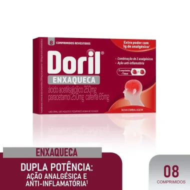 Doril Enxaqueca com 8 Comprimidos Revestidos