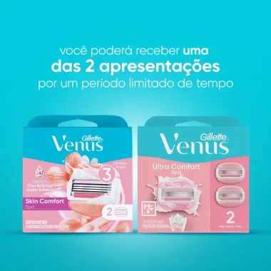 Carga para Aparelho de Depilar Gillette Venus Spa 2 Unidades