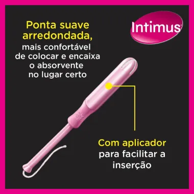 Absorvente Interno Intimus Sport Super com Aplicador 8 Unidades