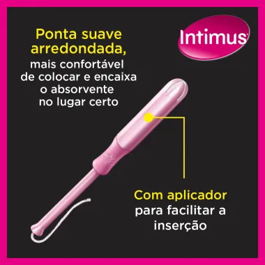 Absorvente Interno Intimus Sport Médio com Aplicador 8 Unidades