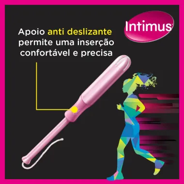 Absorvente Interno Intimus Sport Médio com Aplicador 8 Unidades